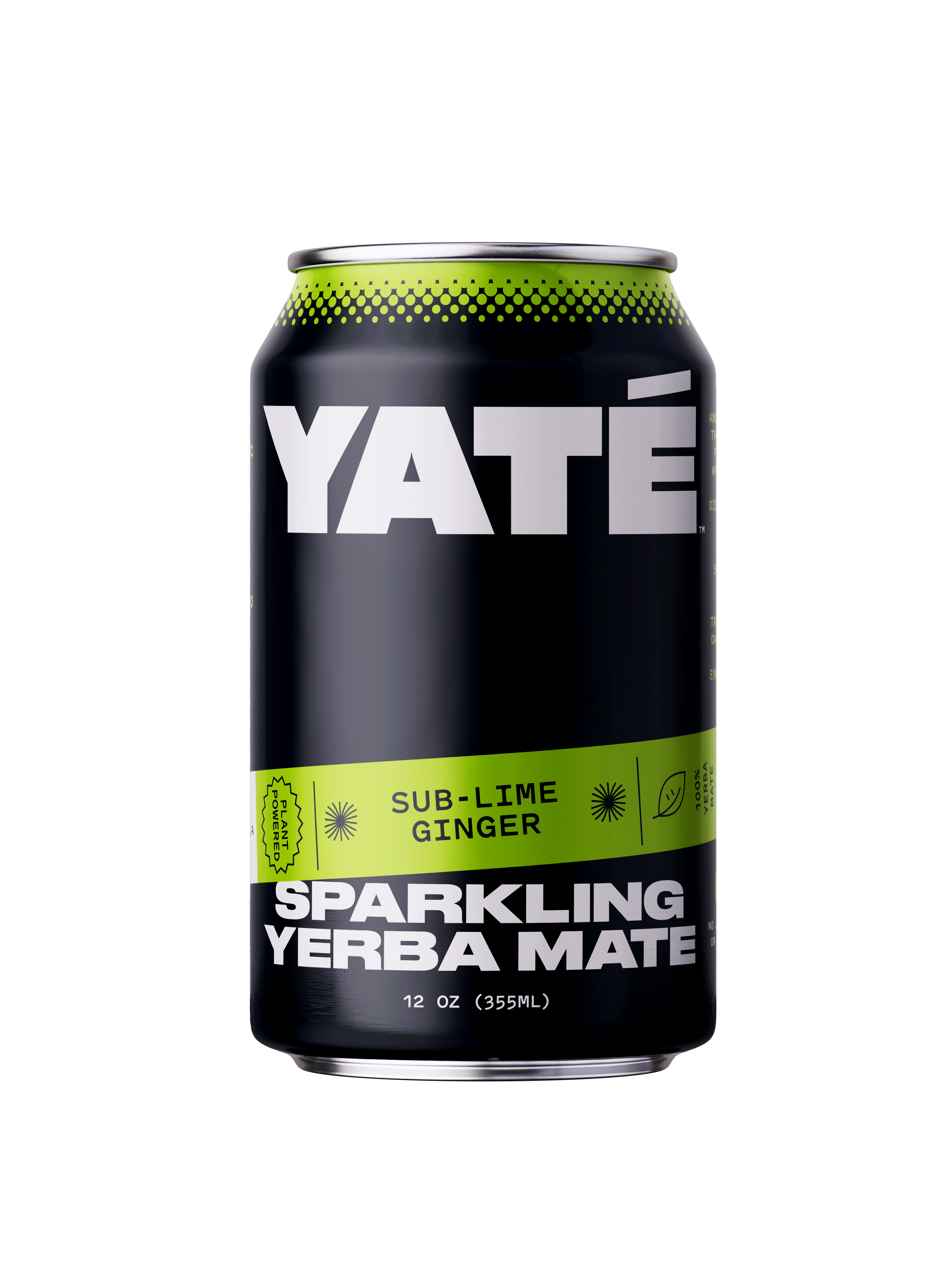 Yate Yerba Mate Sub-Lime Ginger Flavor 12oz Can